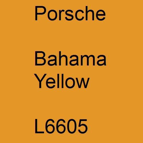 Porsche, Bahama Yellow, L6605.